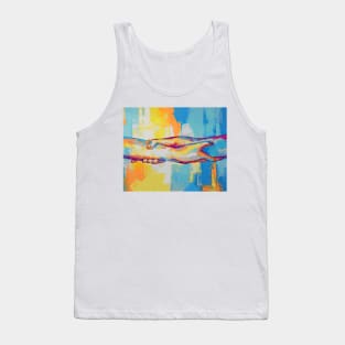 Hands - oil painting. The picture depicts a metaphor for teamwork. Tank Top